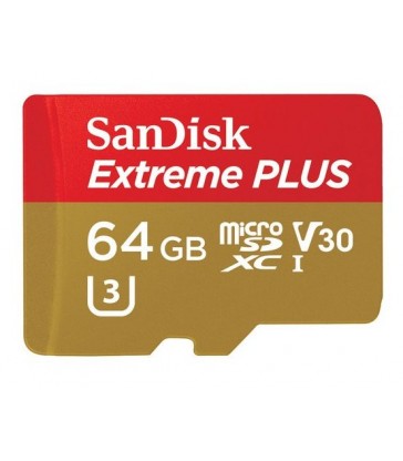 SanDisk 64GB Extreme PLUS UHS-I microSDXC Memory Card with SD Adapter