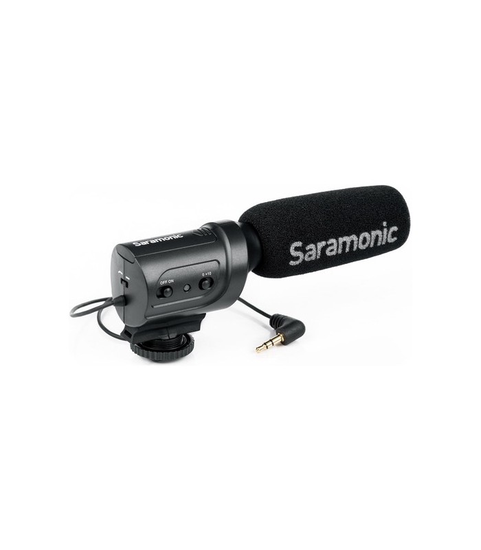 Saramonic SR-M3 Mini Directional Condenser Microphone with Integrated Shockmount