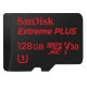 SanDisk 128GB Extreme PLUS UHS-I microSDXC Memory Card with SD Adapter