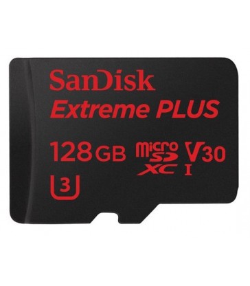 SanDisk 128GB Extreme PLUS UHS-I microSDXC Memory Card with SD Adapter