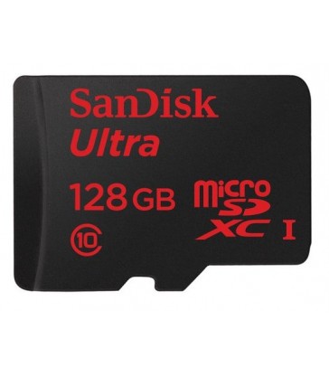 SanDisk 128GB microSDXC Memory Card Ultra Class 10 UHS-I with SD Adapter