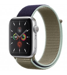 Apple Watch Series 5 Silver Aluminum Case with Sport Loop