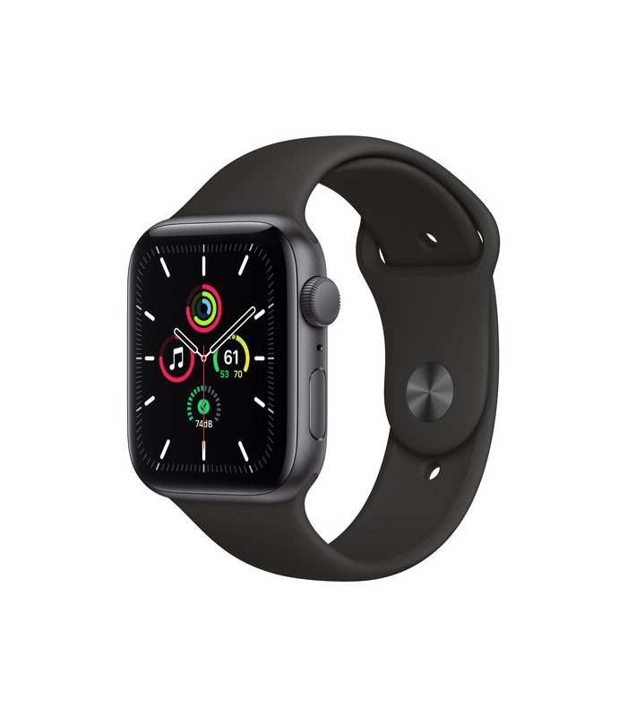 Apple Watch SE (GPS, Space Gray Aluminum, Black Sport Band)