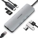 Hub USB C Multiport 8 en 1, Ethernet, HDMI 4K, 3 Puertos USB 3.0, Lector SD/TF