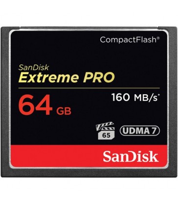 SanDisk 64GB Extreme Pro CompactFlash Memory Card (160MB/s)