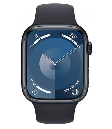 Apple Watch Series 9 (GPS) Midnight Aluminum Case with Midnight Sport Band Midnight