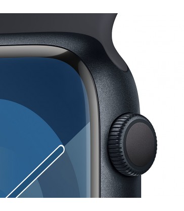 Apple Watch Series 9 (GPS) Midnight Aluminum Case with Midnight Sport Band Midnight