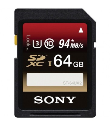 Sony 64GB High Speed UHS-I SDXC U3 Memory Card (Class 10)